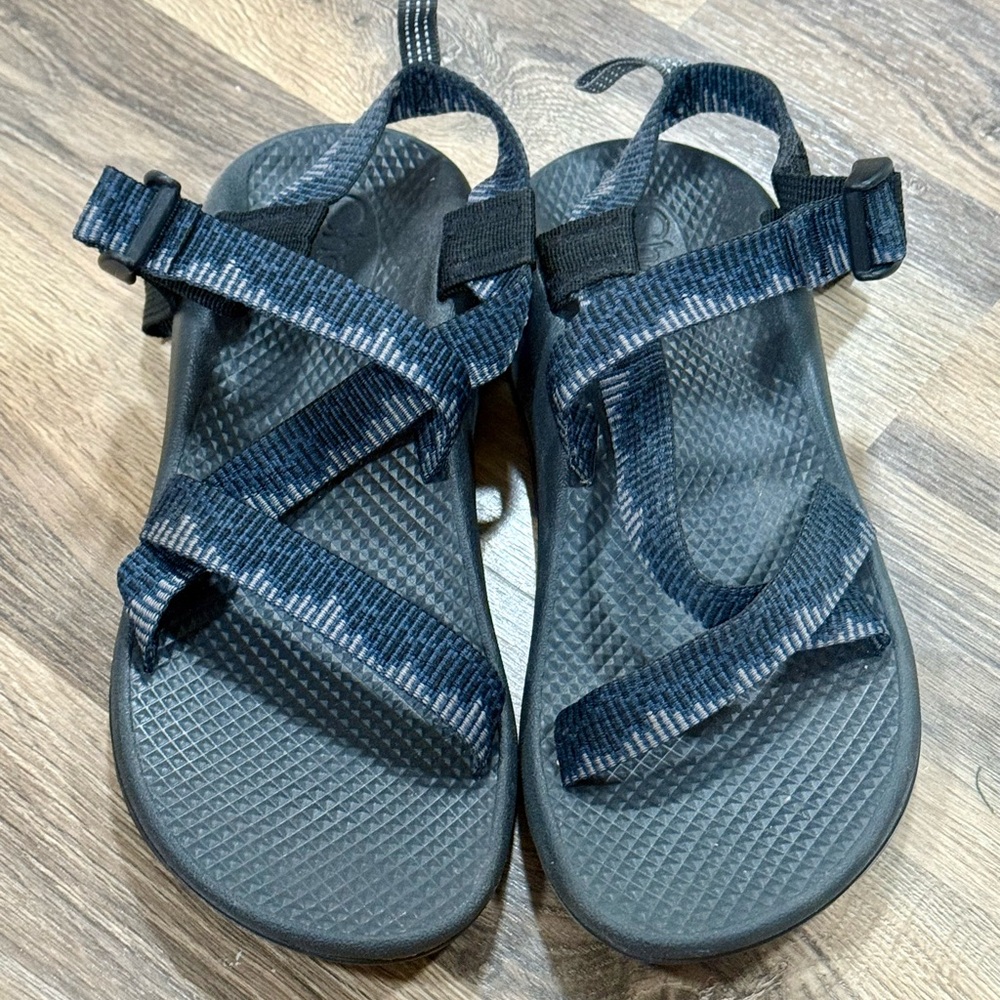Chaco Black and Blue Adventure Sandals
